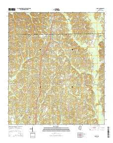 Sable Mississippi Current topographic map, 1:24000 scale, 7.5 X 7.5 Minute, Year 2015
