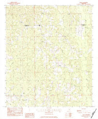 Sable Mississippi Historical topographic map, 1:24000 scale, 7.5 X 7.5 Minute, Year 1983