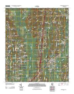 Sandersville Mississippi Historical topographic map, 1:24000 scale, 7.5 X 7.5 Minute, Year 2012