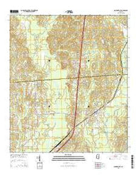 Sandersville Mississippi Current topographic map, 1:24000 scale, 7.5 X 7.5 Minute, Year 2015