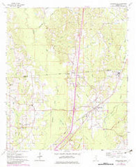 Sandersville Mississippi Historical topographic map, 1:24000 scale, 7.5 X 7.5 Minute, Year 1964