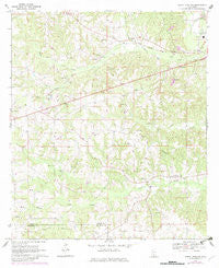 Sandy Hook NW Mississippi Historical topographic map, 1:24000 scale, 7.5 X 7.5 Minute, Year 1970