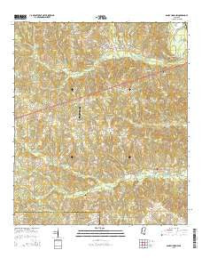 Sandy Hook NW Mississippi Current topographic map, 1:24000 scale, 7.5 X 7.5 Minute, Year 2015