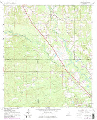 Sanford Mississippi Historical topographic map, 1:24000 scale, 7.5 X 7.5 Minute, Year 1965