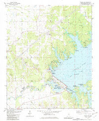Sardis Dam Mississippi Historical topographic map, 1:24000 scale, 7.5 X 7.5 Minute, Year 1982