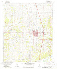 Sardis Mississippi Historical topographic map, 1:24000 scale, 7.5 X 7.5 Minute, Year 1982