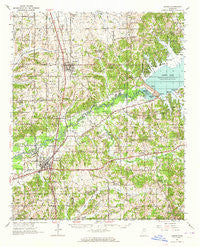Sardis Mississippi Historical topographic map, 1:62500 scale, 15 X 15 Minute, Year 1952