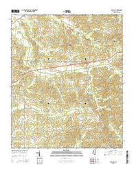 Sardis SE Mississippi Current topographic map, 1:24000 scale, 7.5 X 7.5 Minute, Year 2015