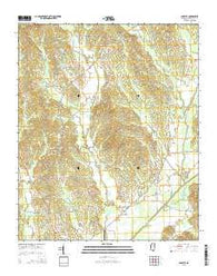 Sarepta Mississippi Current topographic map, 1:24000 scale, 7.5 X 7.5 Minute, Year 2015