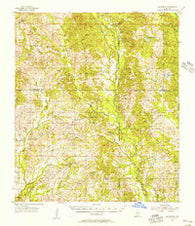 Savannah Mississippi Historical topographic map, 1:62500 scale, 15 X 15 Minute, Year 1955