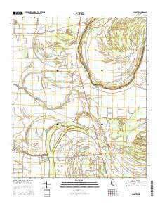 Schlater Mississippi Current topographic map, 1:24000 scale, 7.5 X 7.5 Minute, Year 2015