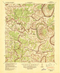 Schlater Mississippi Historical topographic map, 1:62500 scale, 15 X 15 Minute, Year 1939