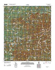 Schley Mississippi Historical topographic map, 1:24000 scale, 7.5 X 7.5 Minute, Year 2012