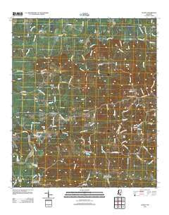 Schley Mississippi Historical topographic map, 1:24000 scale, 7.5 X 7.5 Minute, Year 2012