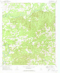 Schley Mississippi Historical topographic map, 1:24000 scale, 7.5 X 7.5 Minute, Year 1971