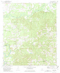 Schley Mississippi Historical topographic map, 1:24000 scale, 7.5 X 7.5 Minute, Year 1971