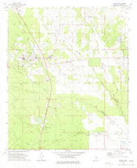 Scooba Mississippi Historical topographic map, 1:24000 scale, 7.5 X 7.5 Minute, Year 1973