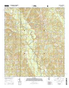 Sellers Mississippi Current topographic map, 1:24000 scale, 7.5 X 7.5 Minute, Year 2015