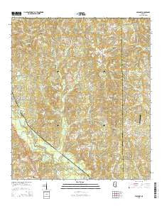 Seminary Mississippi Current topographic map, 1:24000 scale, 7.5 X 7.5 Minute, Year 2015