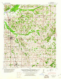 Senatobia Mississippi Historical topographic map, 1:62500 scale, 15 X 15 Minute, Year 1944