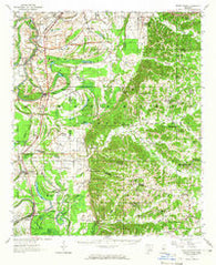 Seven Pines Mississippi Historical topographic map, 1:62500 scale, 15 X 15 Minute, Year 1957