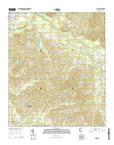 Sharon Mississippi Current topographic map, 1:24000 scale, 7.5 X 7.5 Minute, Year 2015