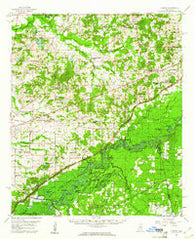 Sharon Mississippi Historical topographic map, 1:62500 scale, 15 X 15 Minute, Year 1960
