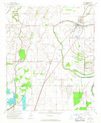 Shaw Mississippi Historical topographic map, 1:24000 scale, 7.5 X 7.5 Minute, Year 1967