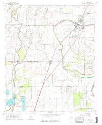 Shaw Mississippi Historical topographic map, 1:24000 scale, 7.5 X 7.5 Minute, Year 1967