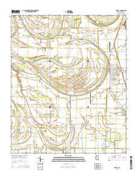 Shelby Mississippi Current topographic map, 1:24000 scale, 7.5 X 7.5 Minute, Year 2015