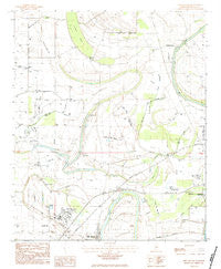 Shellmound Mississippi Historical topographic map, 1:24000 scale, 7.5 X 7.5 Minute, Year 1983