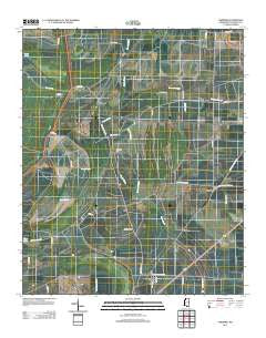 Sherard Mississippi Historical topographic map, 1:24000 scale, 7.5 X 7.5 Minute, Year 2012