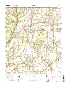 Sherard Mississippi Current topographic map, 1:24000 scale, 7.5 X 7.5 Minute, Year 2015
