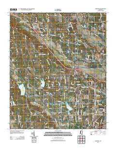 Sherman Mississippi Historical topographic map, 1:24000 scale, 7.5 X 7.5 Minute, Year 2012