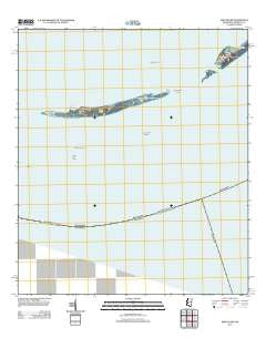 Ship Island Mississippi Historical topographic map, 1:24000 scale, 7.5 X 7.5 Minute, Year 2012