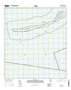 Ship Island Mississippi Current topographic map, 1:24000 scale, 7.5 X 7.5 Minute, Year 2015