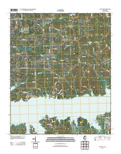 Shuford Mississippi Historical topographic map, 1:24000 scale, 7.5 X 7.5 Minute, Year 2012