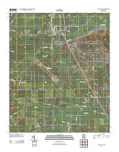 Shuqualak Mississippi Historical topographic map, 1:24000 scale, 7.5 X 7.5 Minute, Year 2012