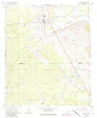 Shuqualak Mississippi Historical topographic map, 1:24000 scale, 7.5 X 7.5 Minute, Year 1962
