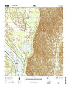 Sibley Mississippi Current topographic map, 1:24000 scale, 7.5 X 7.5 Minute, Year 2015