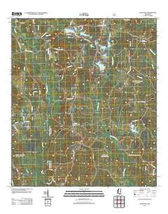 Silver Run Mississippi Historical topographic map, 1:24000 scale, 7.5 X 7.5 Minute, Year 2012