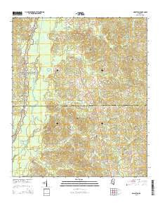 Singleton Mississippi Current topographic map, 1:24000 scale, 7.5 X 7.5 Minute, Year 2015