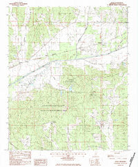 Skuna Mississippi Historical topographic map, 1:24000 scale, 7.5 X 7.5 Minute, Year 1983