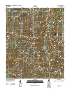 Slayden Mississippi Historical topographic map, 1:24000 scale, 7.5 X 7.5 Minute, Year 2012