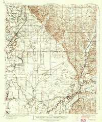 Sledge Mississippi Historical topographic map, 1:62500 scale, 15 X 15 Minute, Year 1935