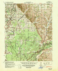 Sledge Mississippi Historical topographic map, 1:62500 scale, 15 X 15 Minute, Year 1939