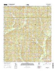 Smithdale Mississippi Current topographic map, 1:24000 scale, 7.5 X 7.5 Minute, Year 2015