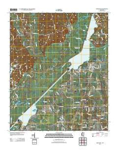 Smithville Mississippi Historical topographic map, 1:24000 scale, 7.5 X 7.5 Minute, Year 2012