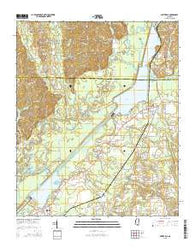 Smithville Mississippi Current topographic map, 1:24000 scale, 7.5 X 7.5 Minute, Year 2015