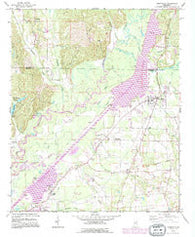 Smithville Mississippi Historical topographic map, 1:24000 scale, 7.5 X 7.5 Minute, Year 1992